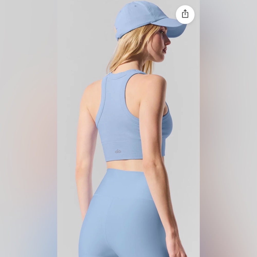 261.  Alo Seamless Delight High Neck Bra - Picture 3 of 12